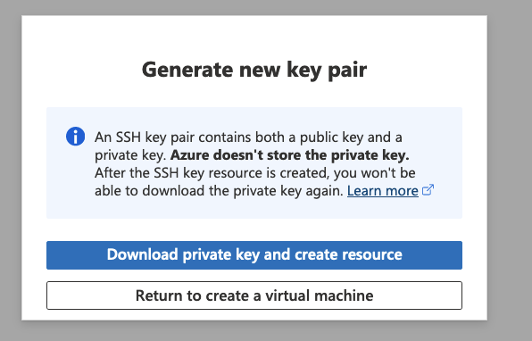 Azure Create a Virtual Machine Console